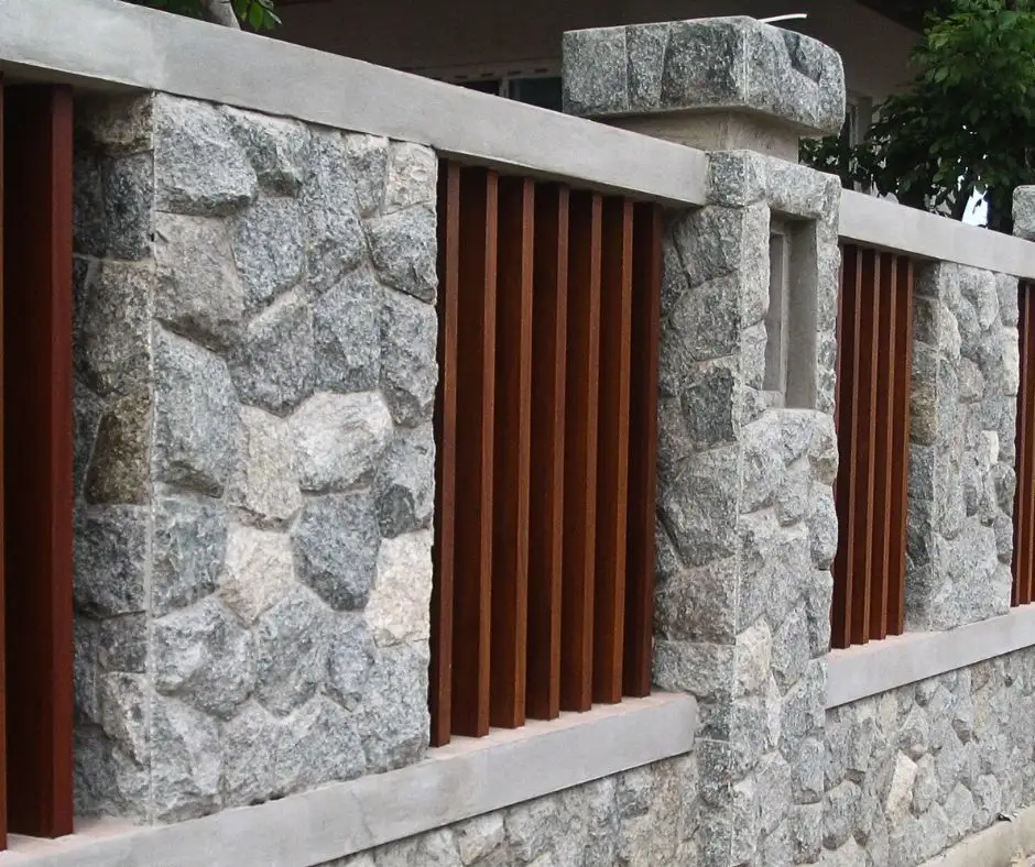 หินธรรมชาติตกแต่งผนังและรั้ว-พร้อมติดตั้ง