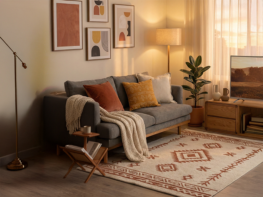 เปลี่ยนห้องนั่งเล่นธรรมดาให้เป็นมุมโปรดแสนอบอุ่น