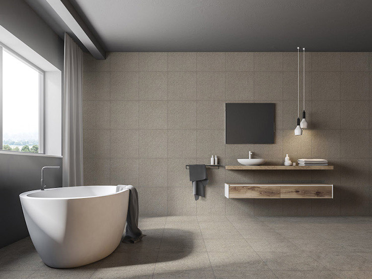 สว่างสบายในแสงธรรมชาติ กับห้องน้ำสไตล์โมเดิร์น 