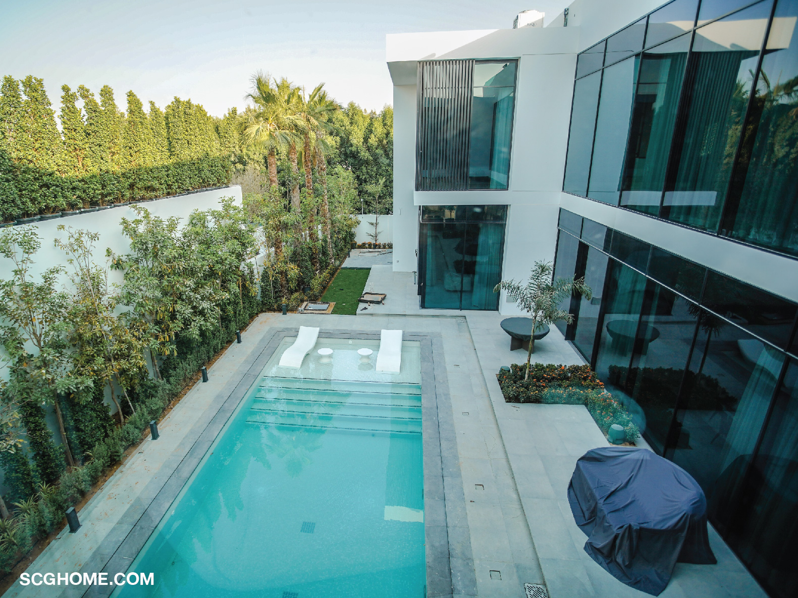 จัดวางตำแหน่งสระว่ายน้ำในทิศตะวันตกเฉียงใต้