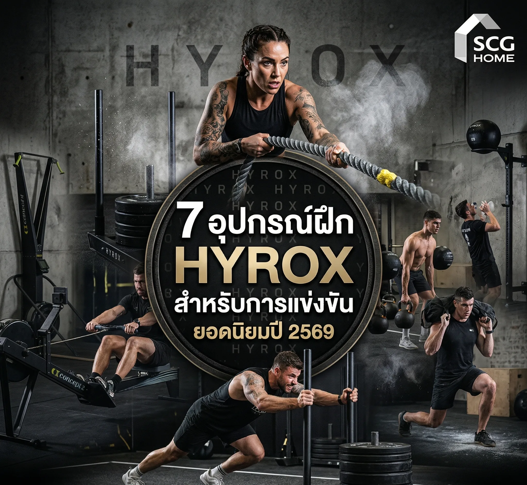 7 อุปกรณ์ฝึก HYROX สำหรับการแข่งขัน ยอดนิยมปี 2569