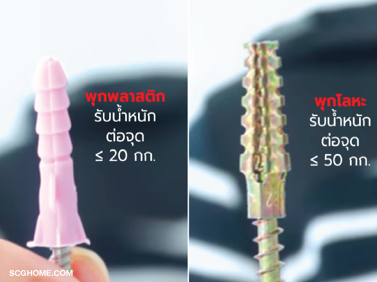 ผนังก่ออิฐมวลเบาสามารถแขวนของหนักได้