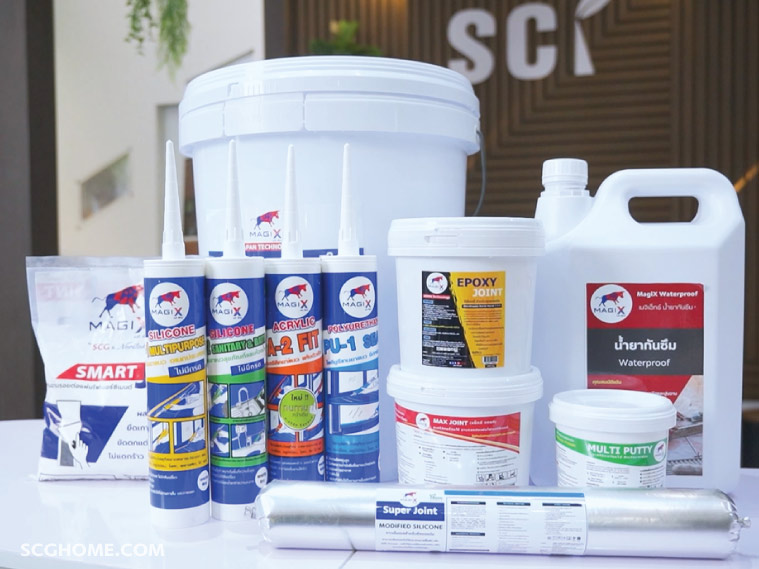 SingleImage วัสดุป้องกันบ้านรั่วซึม ยาแนวกันซึมซ่อมรอยร้าว MagiX