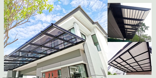 ติดตั้งโรงรถ-กันสาด-BP-บุญนำพา