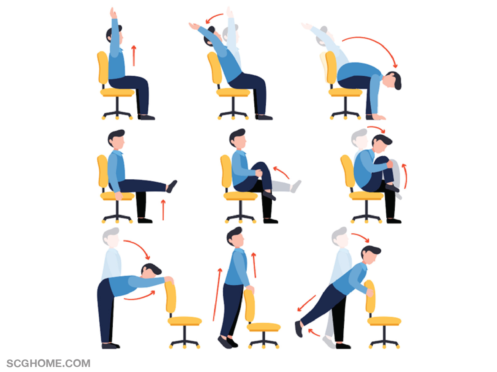 การยืดเส้นยืดสาย office yoga