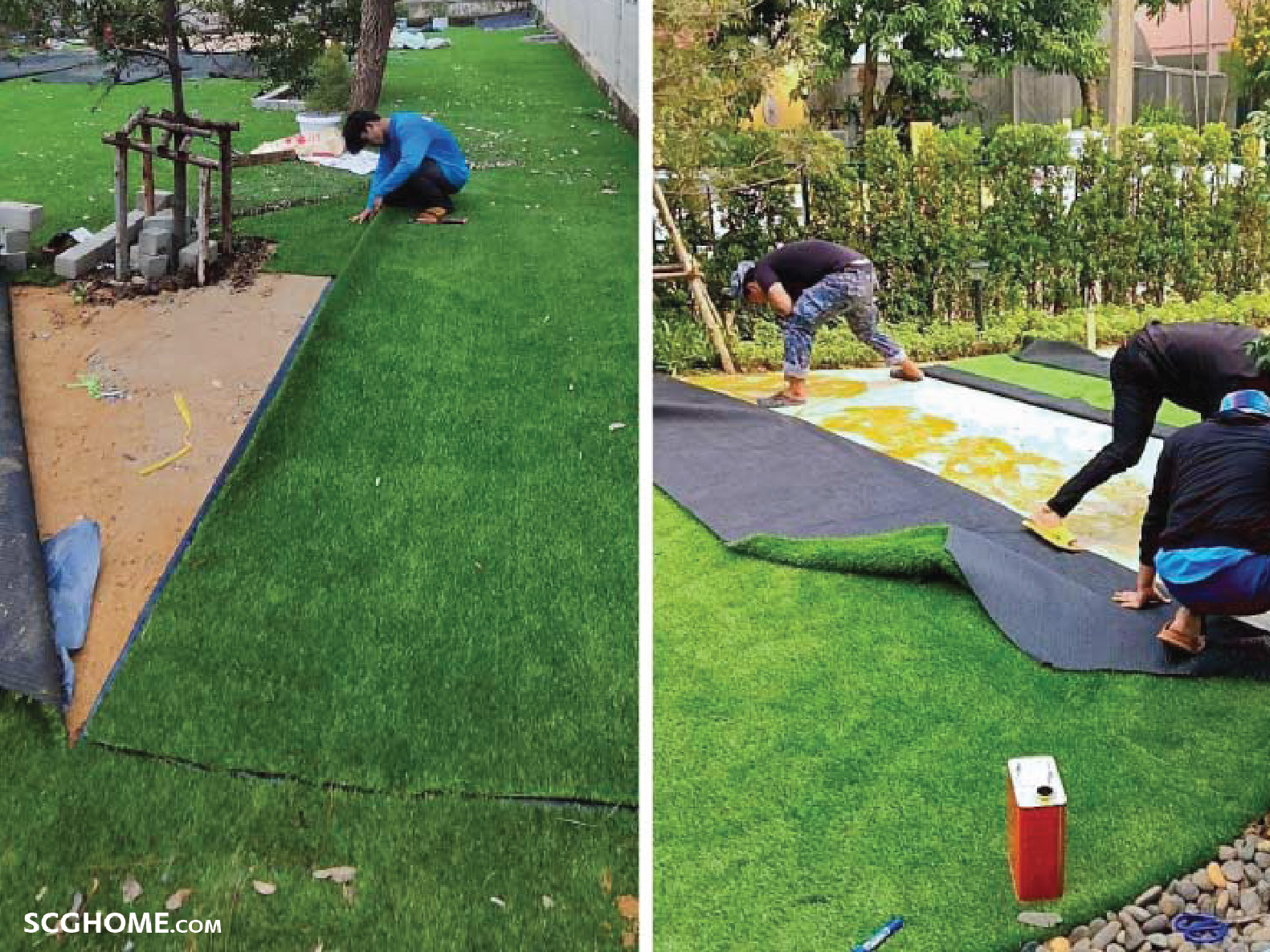 การปูหญ้าเทียม