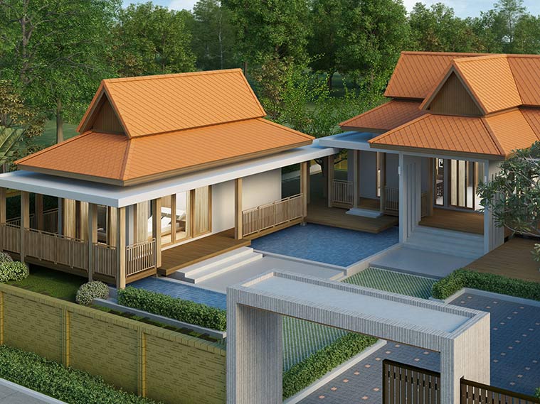 เสน่ห์ของความเป็นไทยกับบ้านสไตล์ไทยประยุกต์