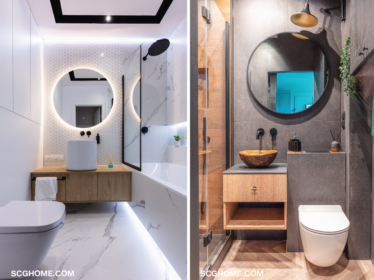 การใช้ไฟแสงสว่างในห้องน้ำ