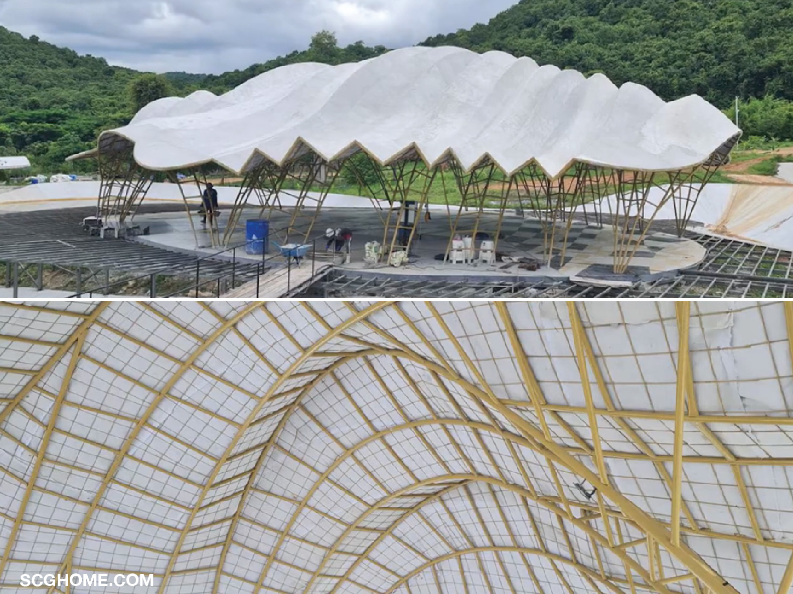 งานสถาปัตยกรรมอย่างพาวิลเลี่ยน