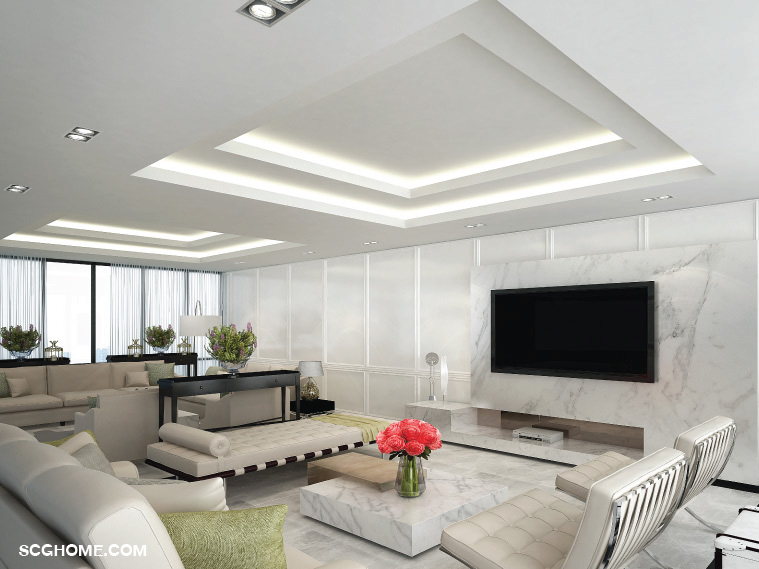 ฝ้าหลุม พร้อมซ่อนไฟหลืบ