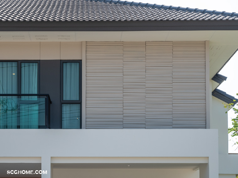 ไม้ตกแต่งผนัง เอสซีจี รุ่นโมดิน่า เพิ่มลวดลายให้ผนังภายนอก