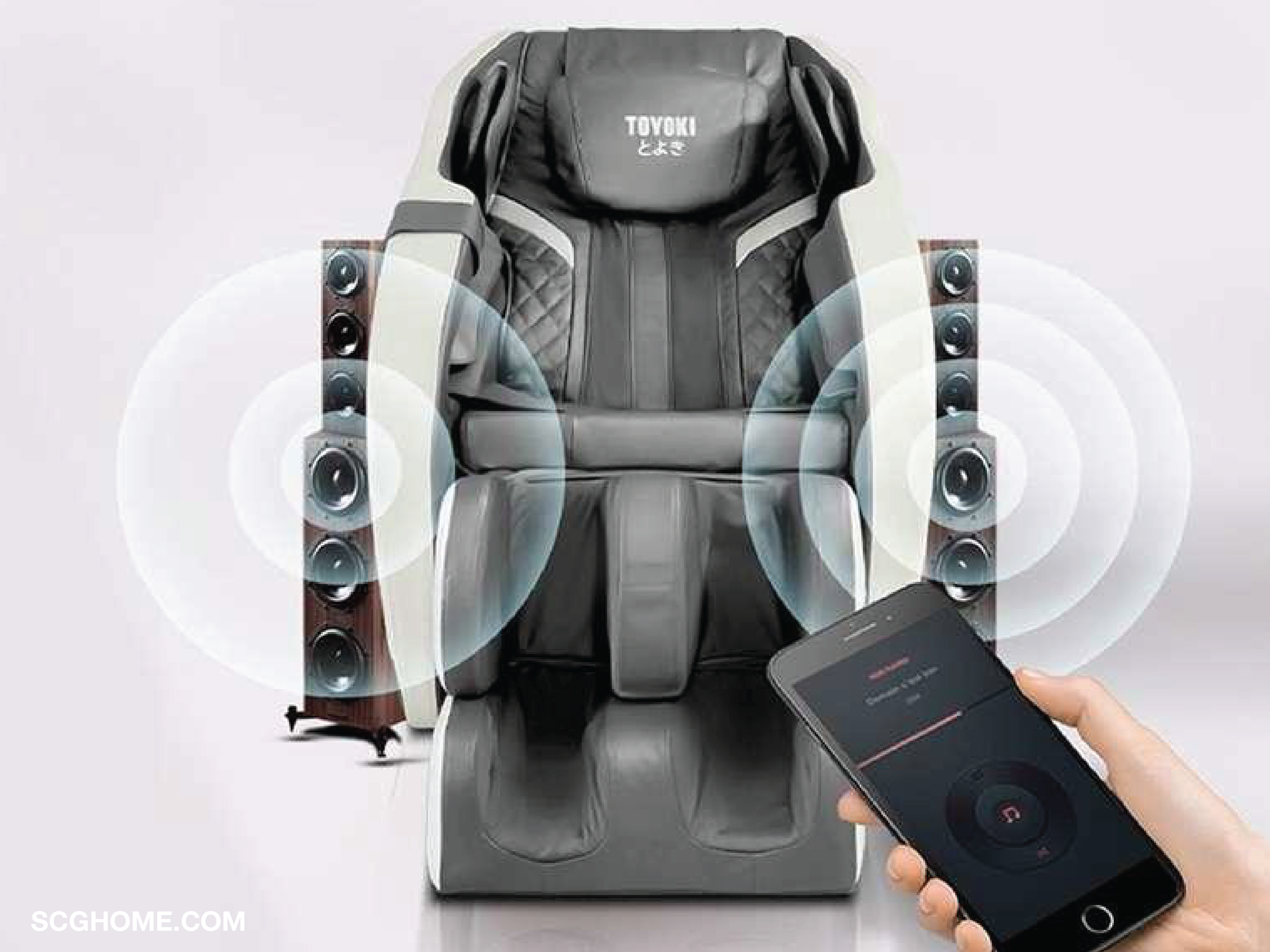 Singleimageเก้าอี้นวดไฟฟ้าเชื่อมต่อลำโพงบลูทูธ