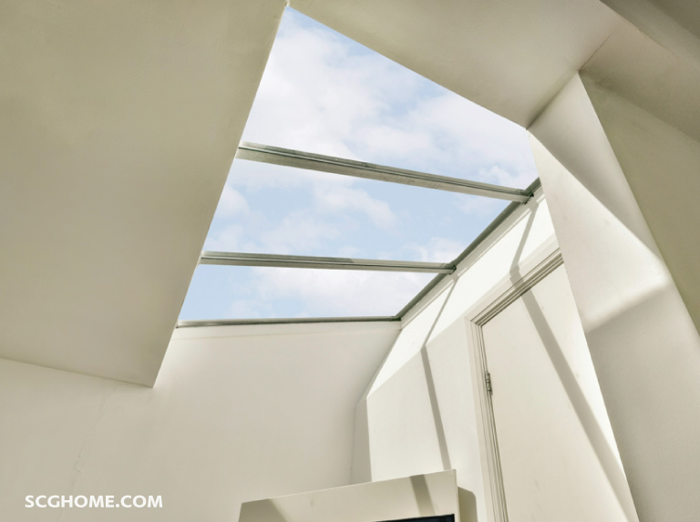 หลังคาโปร่งแสงแบบหลังคาใส