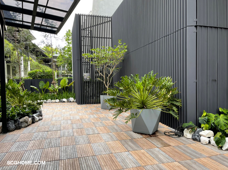 แต่งรอบบ้านลุคทันสมัย บรรยากาศธรรมชาติ