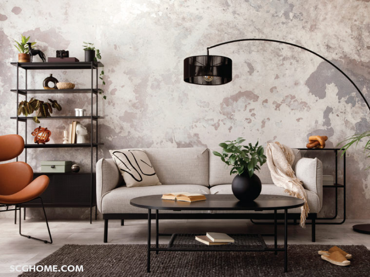 Single Image ห้องที่ตกแต่งด้วยเฟอร์นิเจอร์เหล็ก