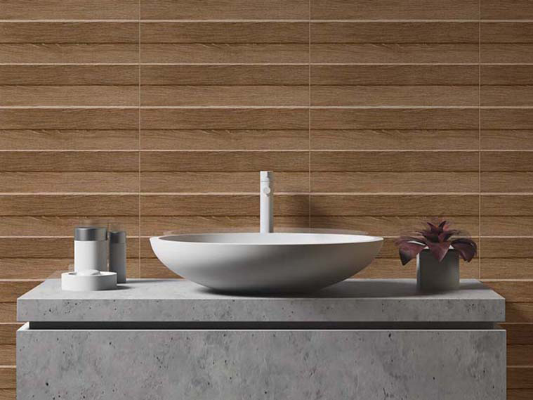 แต่งห้องน้ำแบบทันสมัย ผสานสไตล์ธรรมชาติ