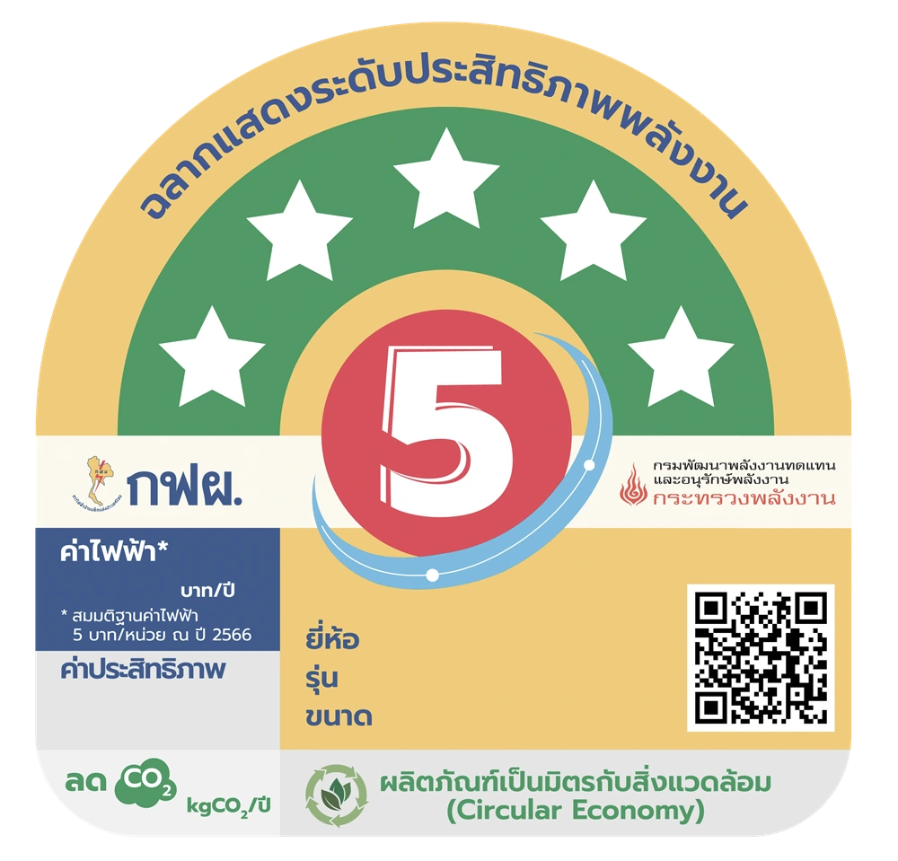 ฉลากแสดงระดับประสิทธิภาพพลังงาน