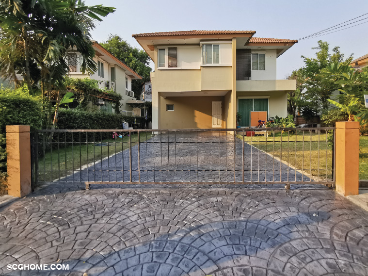 Stamped Concrete ดูแลง่าย ใช้งานยาวนาน