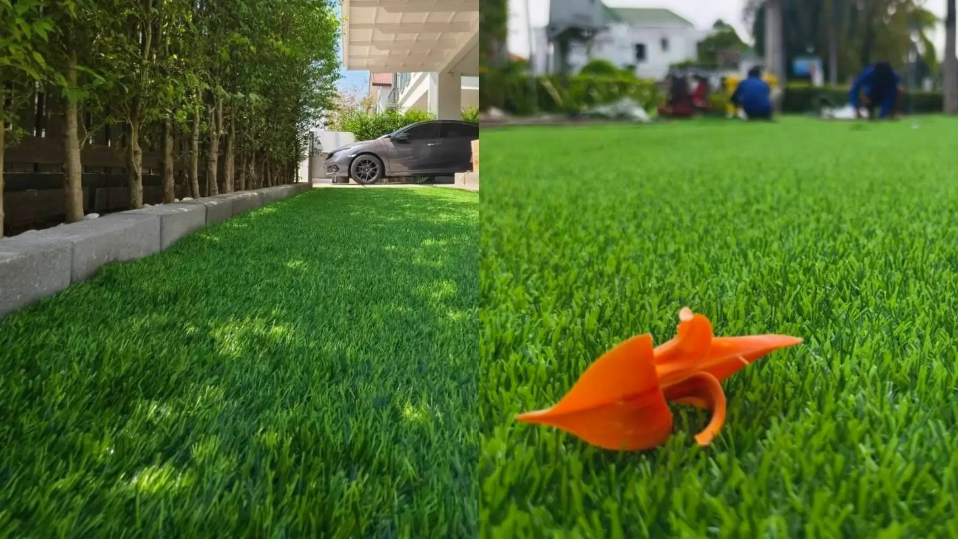 บริการปูพื้นหญ้าเทียม