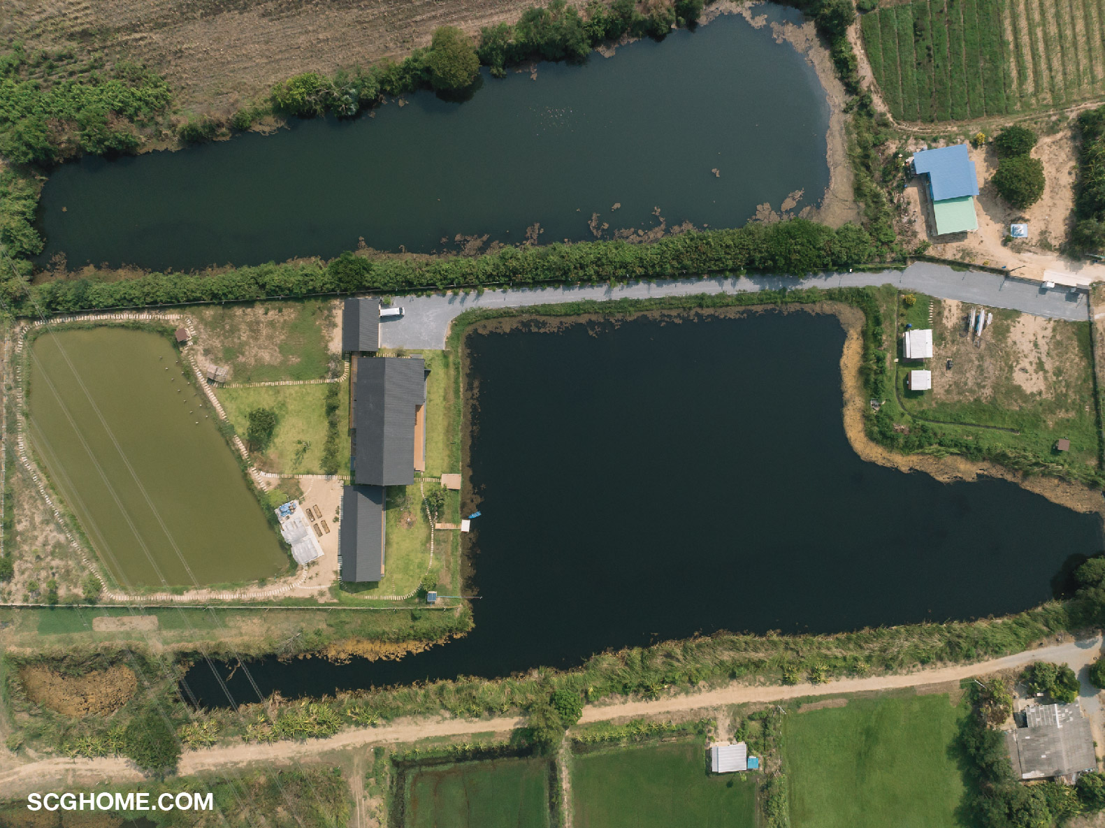 ที่ดินประมาณ 13 ไร่ พร้อมบ่อน้ำขนาดใหญ่