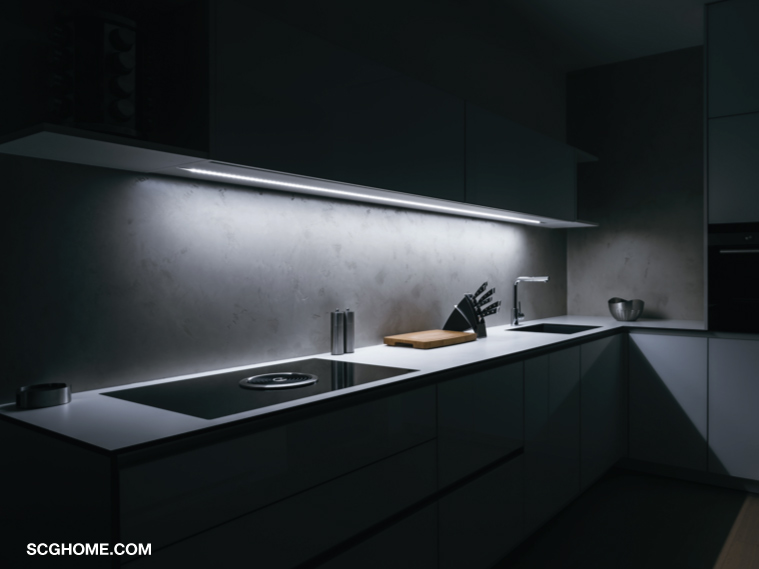 ต่อเติมครัว ต่อเติมครัวหลังบ้าน ไฟใต้ตู้ครัว ไฟเคาน์เตอร์ครัว