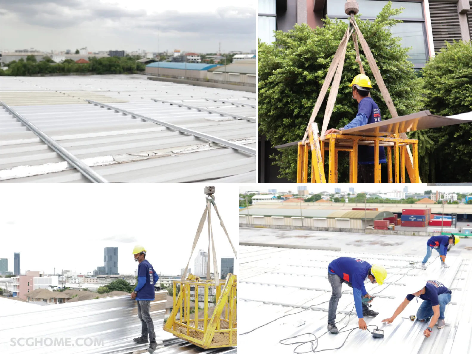 บริการปรับปรุงหลังคาเมทัลชีทแบบ Double Roof เป็นการมุงหลังคาซ้อนหลังคาเดิม