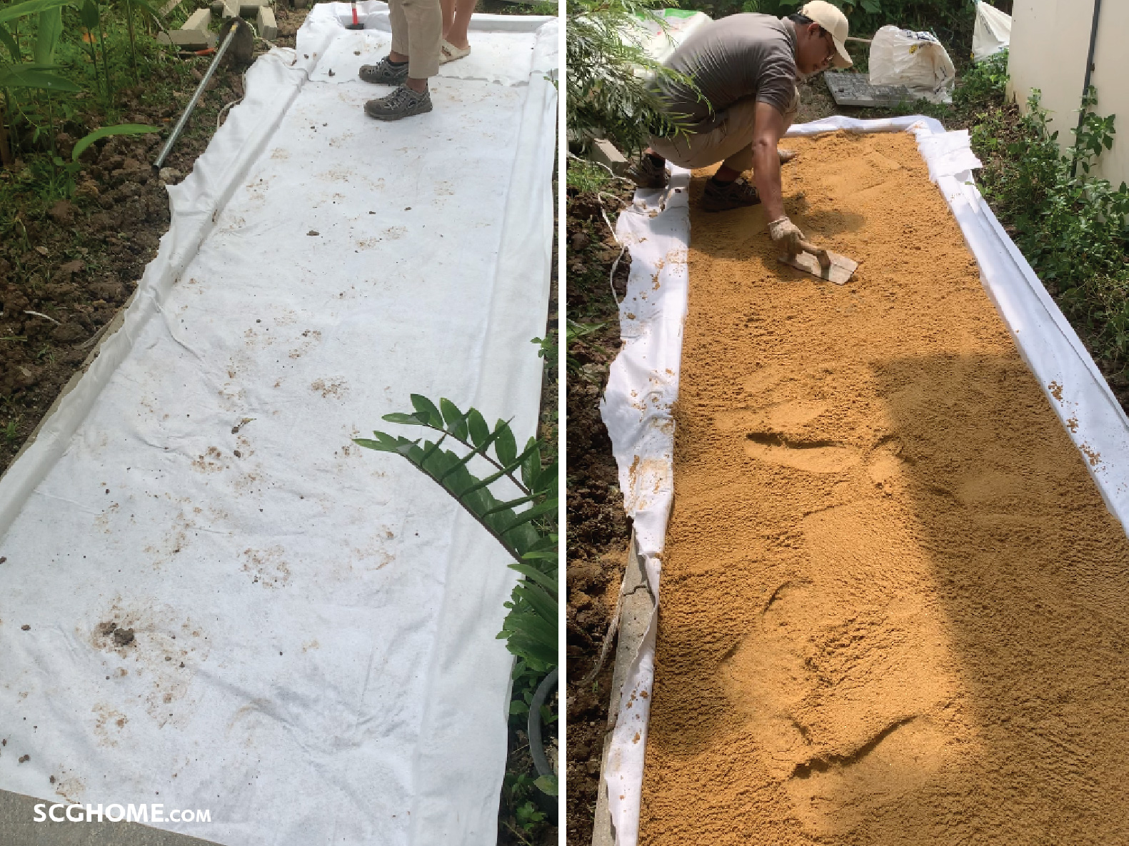 ปูแผ่น Geotextile