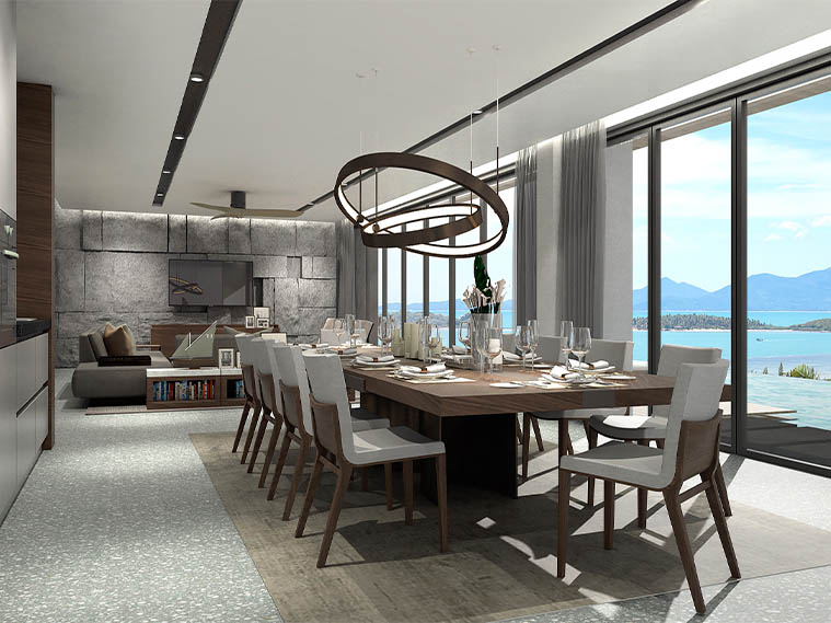 งานออกแบบภายใน : The Bay Pool Villa Samui