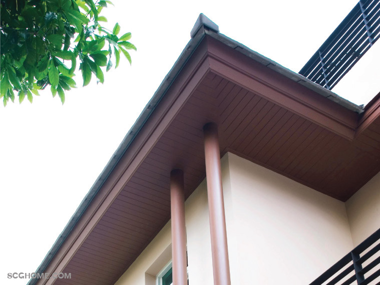 ฝ้าชายคาแผ่นทึบแบบเซาะร่อง