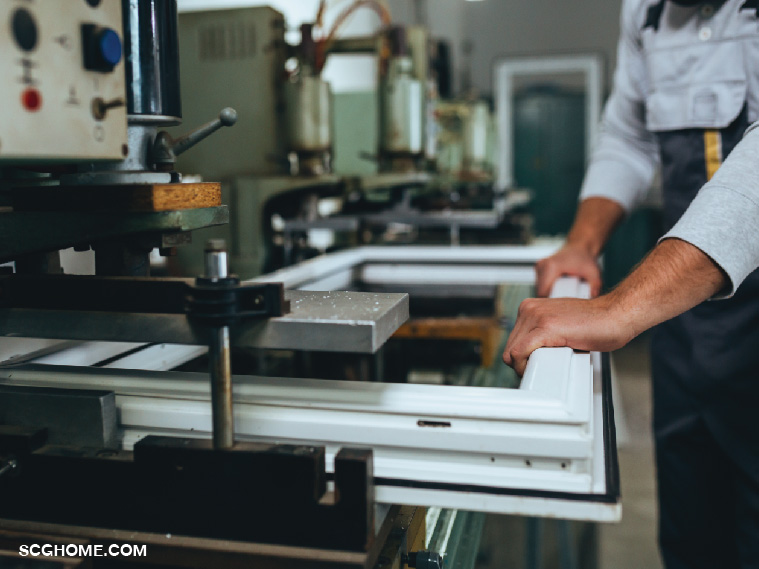 ตัวอย่างหน้าต่าง uPVC