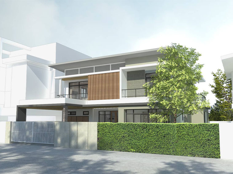 งานออกแบบบ้าน : Baan Satsana 3