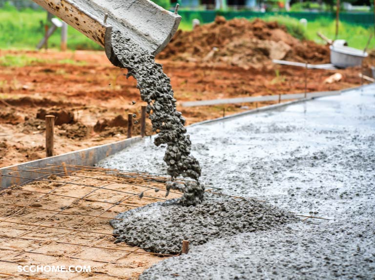 ประเภทของปูนซีเมนต์โครงสร้างที่ใช้หล่อคอนกรีตเทพื้น