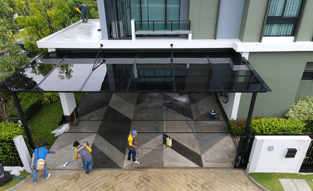 โรงรถและกันสาดQ-CHANG-พร้อมติดตั้ง