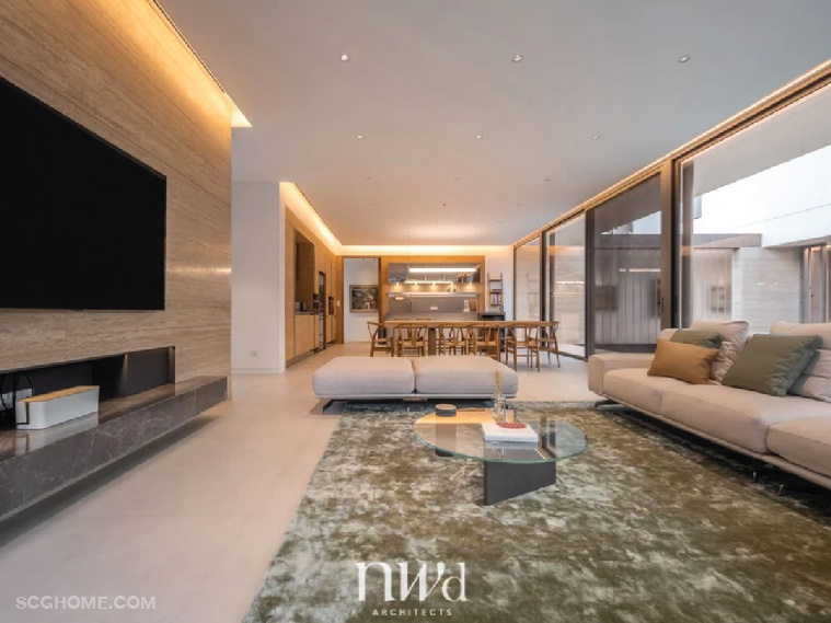 ห้องรับแขกที่มักใช้เป็นพื้นที่พักผ่อนนั่งเล่น