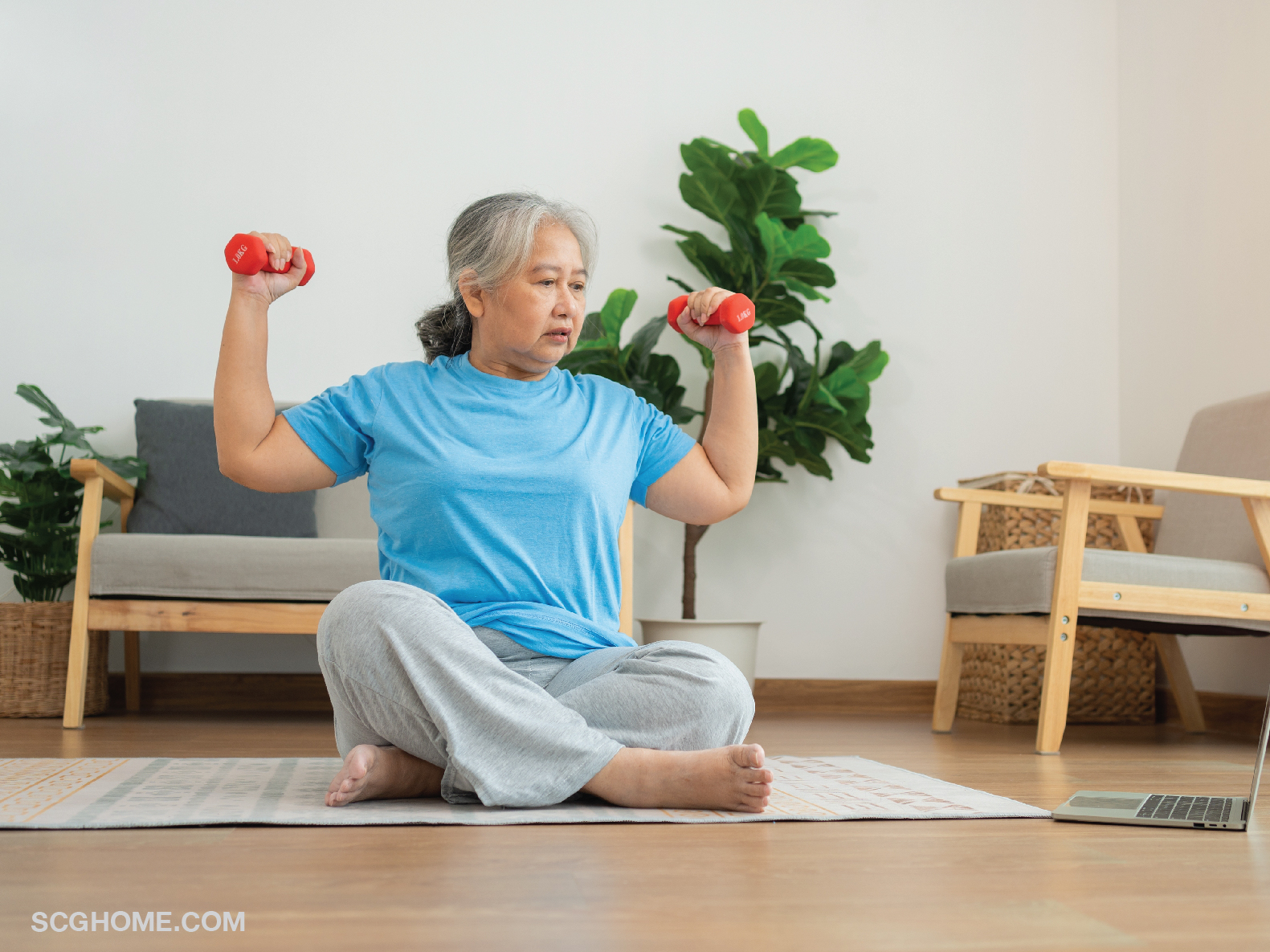 Singleimage วัยเกษียณ วัยสูงอายุรักสุขภาพ ชอบออกกำลังกาย