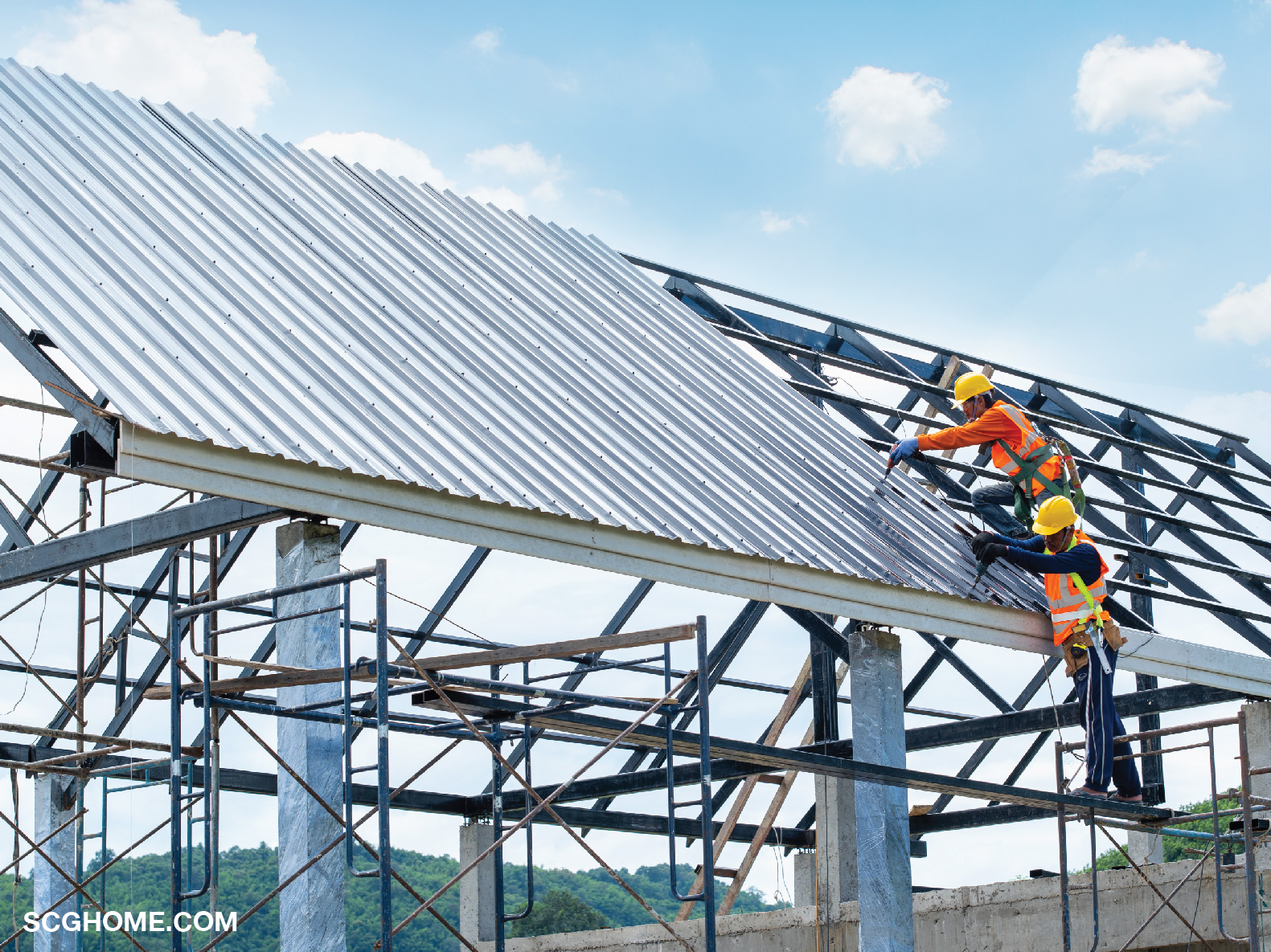 ติดตั้งหลังคาเมทัลชีทให้ได้องศาลาดชันตามที่ผู้ผลิตกำหนด