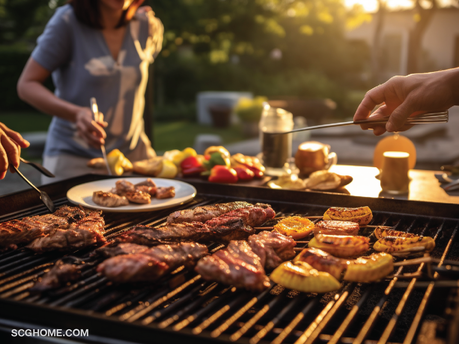 เตาปิ้งย่าง เตาย่าง ปาตี้ในสวน ปาตี้ จัดสวน ปีใหม่ สวนหน้าบ้าน