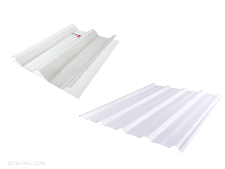 ต่อเติมครัวหลังบ้าน ต่อเติมหลังคาครัว หลังบ้าน วัสดุ หลังคา แผ่นโปร่งแสงลอนคู่ แผ่นโปร่งแสงลอนเมทัลชีท SCG แผ่นโปร่งแสง Metal Sheet