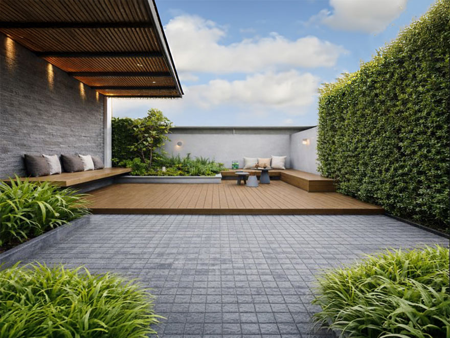 มุมนั่งเล่นกลางแจ้ง พื้นที่พักผ่อนใกล้ชิดธรรมชาติ