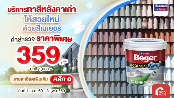 บริการทาสีหลังคาบ้านเก่าให้สวยเหมือนใหม่ เลือกได้กว่า 40 เฉดสี